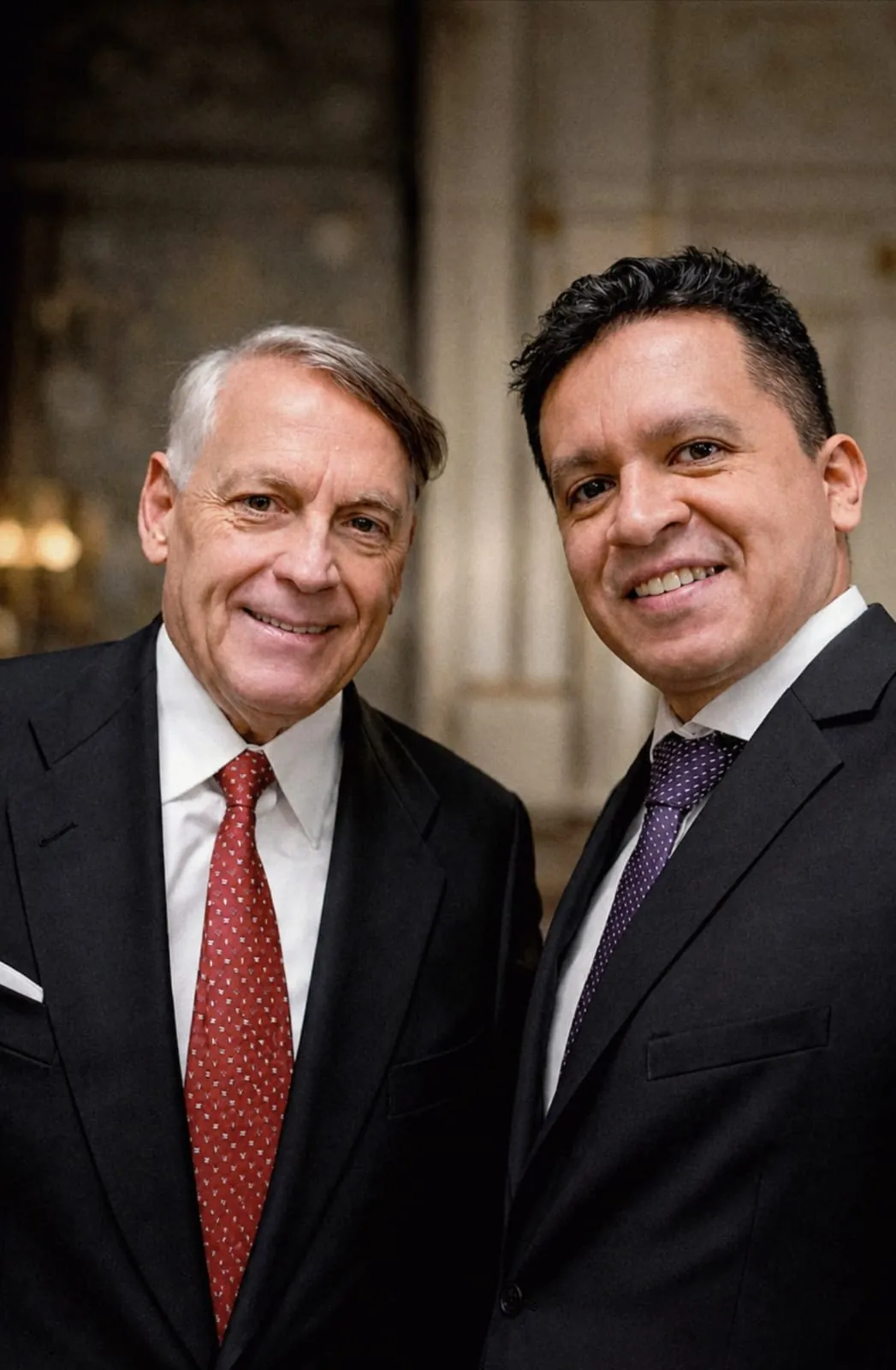 Diego Macana Roa with Professor Jesús Huerta de Soto