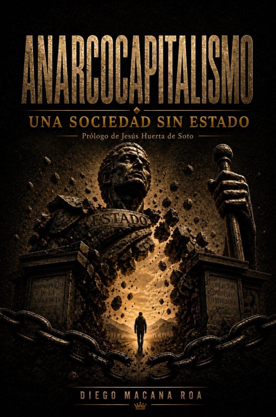 Portada de Anarcocapitalismo. Una sociedad sin Estado, de Diego Macana Roa